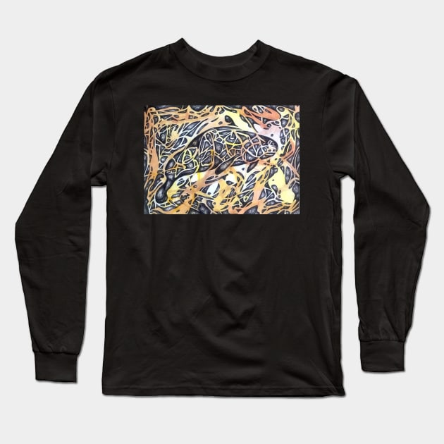 Sea Life Whale Long Sleeve T-Shirt by Greenbergs Garage